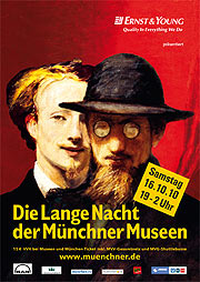 "Die Lange Nacht der Münchner Museen" mit rund 90 Münchner Museen, Sammlungen, Galerien und Kirchen  Kunst und Kultur, Technik und Naturwissenschaften in anderem Licht - am 16.10.2010